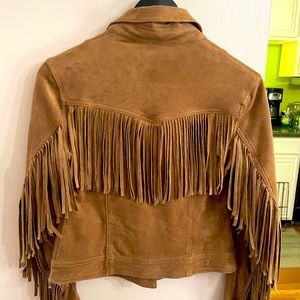 Suede fringe jacket